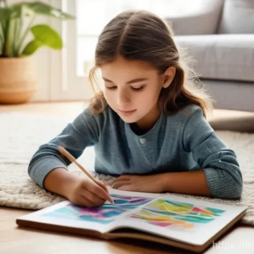 Home 27 아동심리상담 케이스 스터디 - **Prompt 1: Balanced Childhood Activities**
A bright, inviting image of a pre-teen child (around...