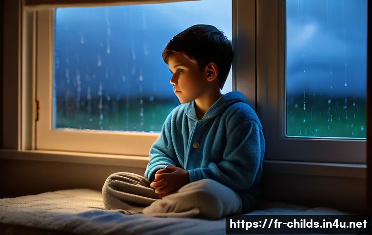 아동심리상담사 실무 사례 분석 - **A Calm Haven During a Gentle Storm:**
    Detailed description: A young child, approximately 6 yea...